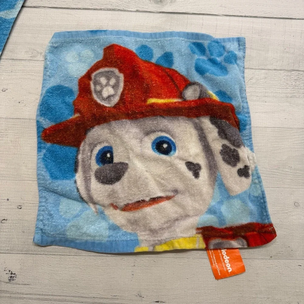 Paw Patrol kids towel and washcloth